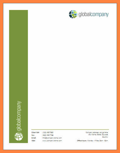 Create A Letterhead In Word New 4 Creating Letterhead Template In Word