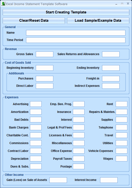 Create An Income Statement Online Fresh Excel In E Statement Template software