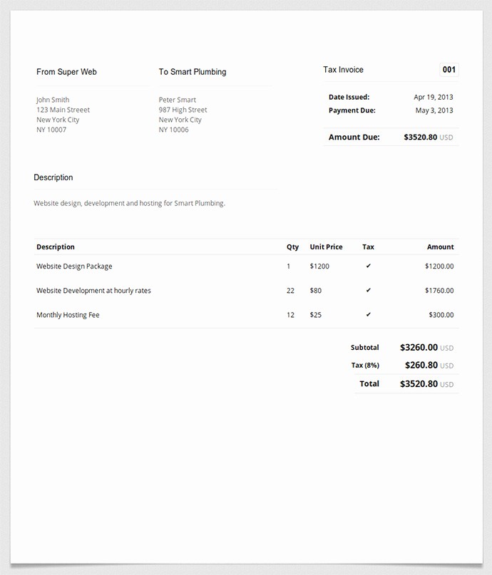 Create An Invoice Free Template Best Of Free Invoice Template Make A Professional Invoice In Minutes