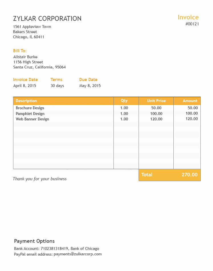 Create Invoice Template In Excel Beautiful Free Excel Invoice Template Zoho Invoice