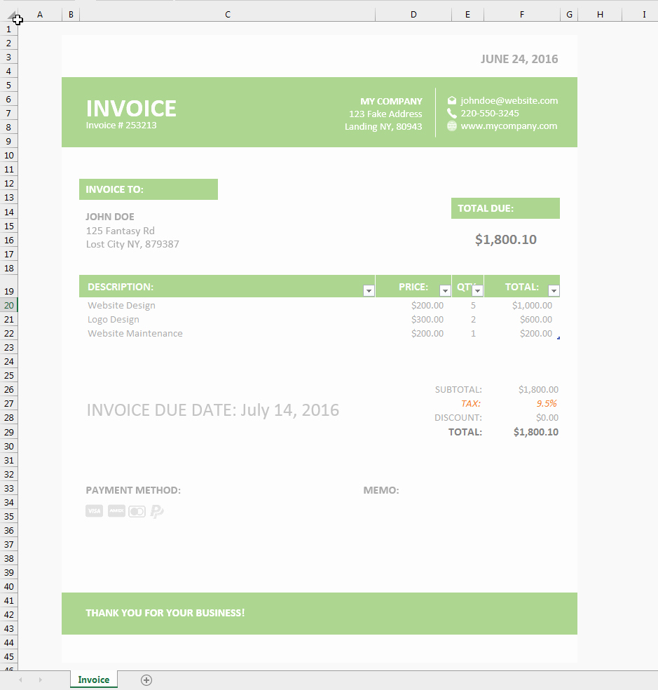 Create Invoice Template In Excel Lovely Invoice Template Xls Simple Invoice Template Excel