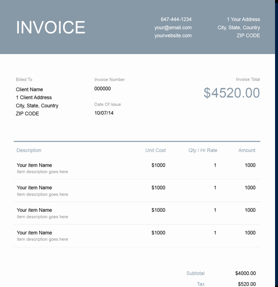 Create Invoice Template In Excel Luxury Free Translation Invoice Template