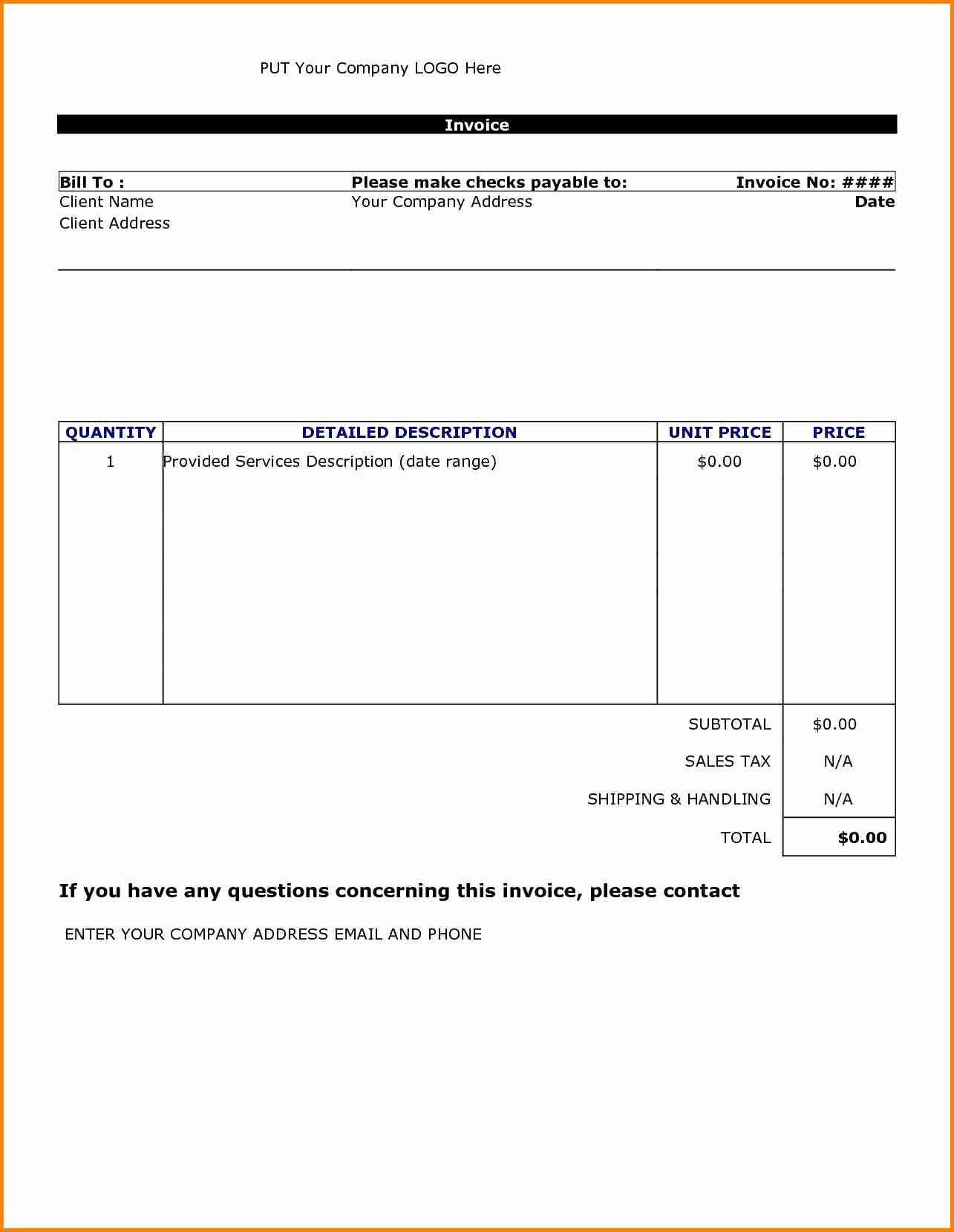 Create Invoice Template In Word Elegant 5 How to Make A Invoice Bill