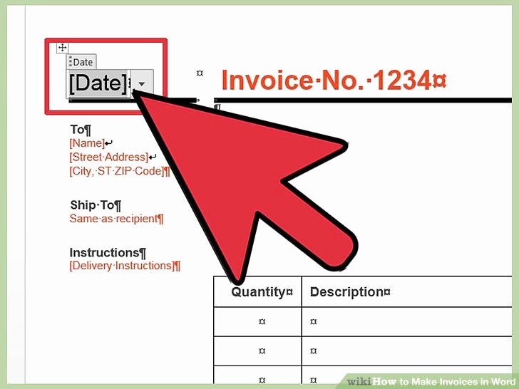 Create Invoice Template In Word Fresh How to Make Invoices In Word 12 Steps with