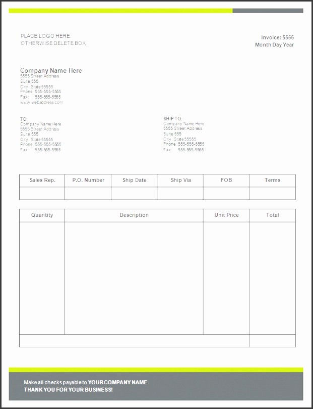 Create Invoice Template In Word Lovely 7 Create Invoice Template Sampletemplatess