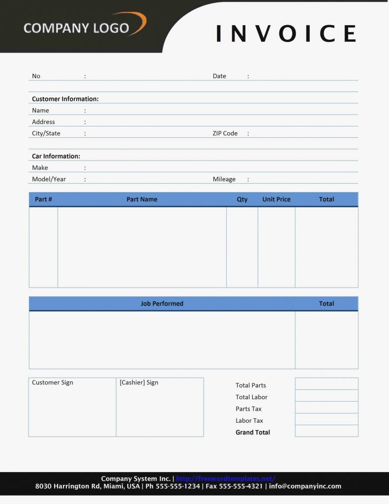 Create Invoice Template In Word New Resume Templates Creating Invoices Using Microsoft Word