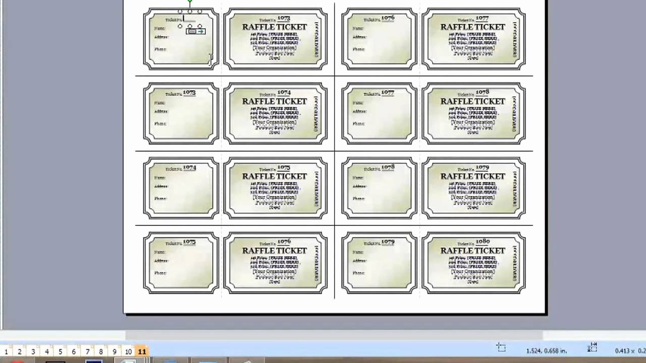Create Numbered Tickets In Word Beautiful Make Numbered Tickets Microsoft Word Template for Raffle
