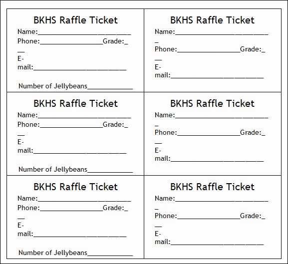 Create Numbered Tickets In Word Best Of 7 Best Of Make Your Own Raffle Tickets Blank