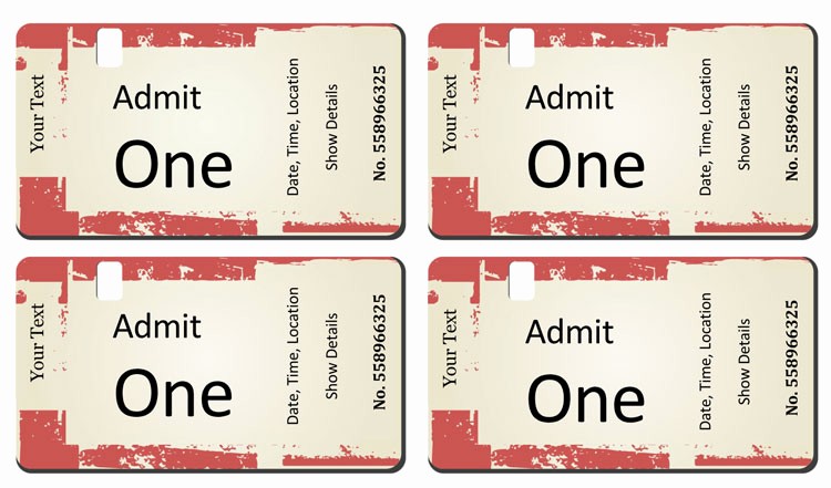 Create Your Own Tickets Free New 12 Free event Ticket Templates for Word Make Your Own