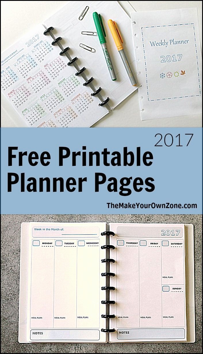 Create Your Own Weekly Calendar Awesome Diy Planner Make Your Own Weekly Planner with these Free