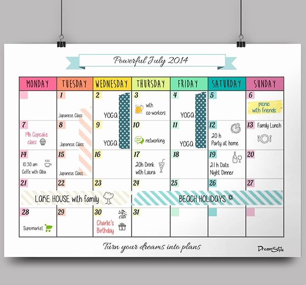Create Your Own Weekly Calendar Elegant Make Your Own Monthly Calendar Best 25 Monthly Schedule