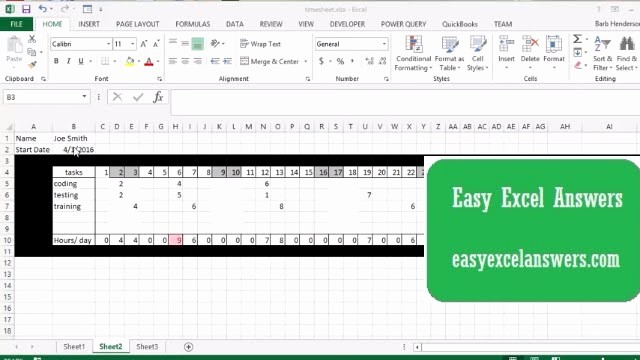 Creating A Timesheet In Excel Awesome Create A Timesheet In Excel