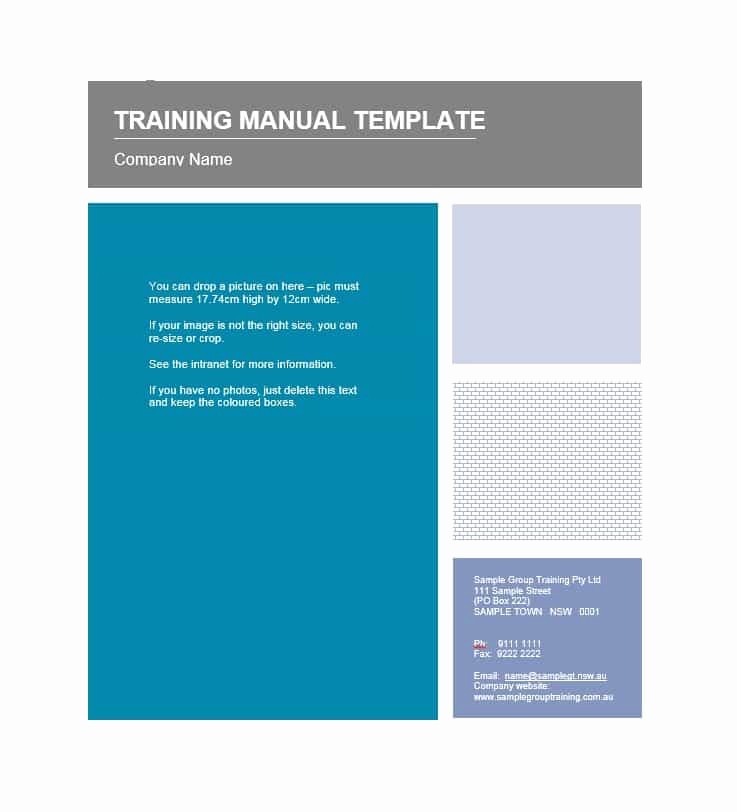 Creating A Training Manual Template Awesome Training Manual 40 Free Templates &amp; Examples In Ms Word