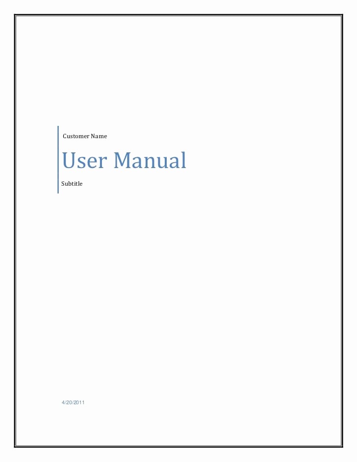 Creating A Training Manual Template Elegant 6 Free User Manual Templates Excel Pdf formats