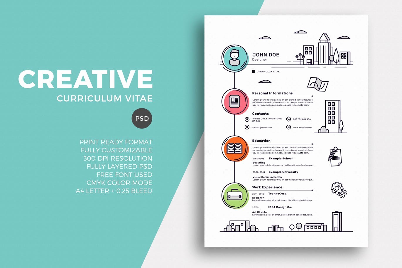 Creative Resume Template for Word Beautiful 50 Best Cv &amp; Resume Templates Of 2019