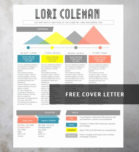 Creative Resume Template Microsoft Word Lovely Infographic Creative Colorful Resume Collection 4 Resume