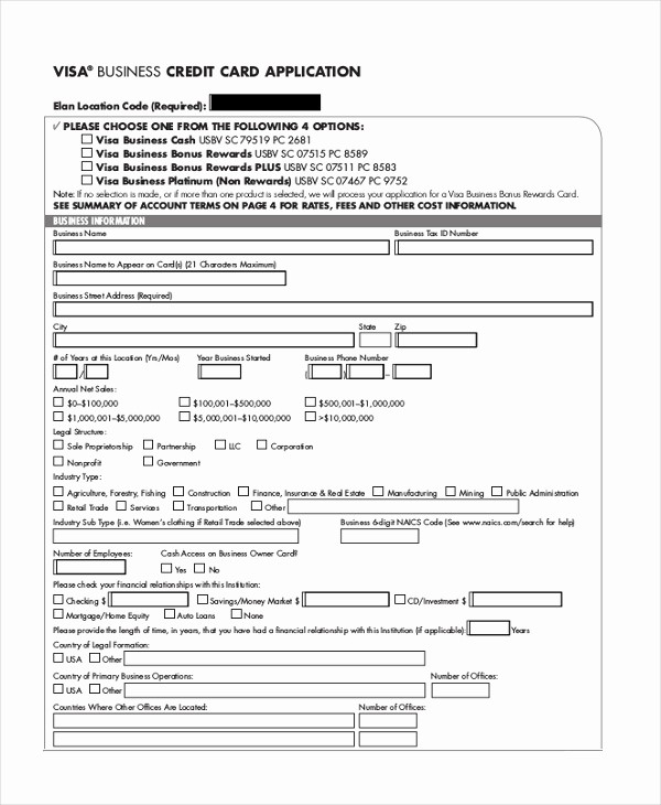 Credit Application form for Business Best Of Sample Credit Application 10 Free Documents In Pdf