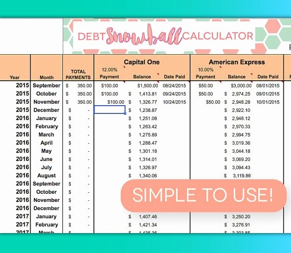Credit Card Payment Excel Template Inspirational Debt Payoff Spreadsheet Debt Snowball Excel Credit