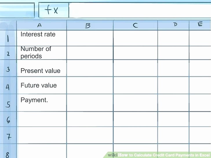 Credit Card Payment Excel Template Lovely Credit Card Template Excel Debt Calculator Spreadsheet