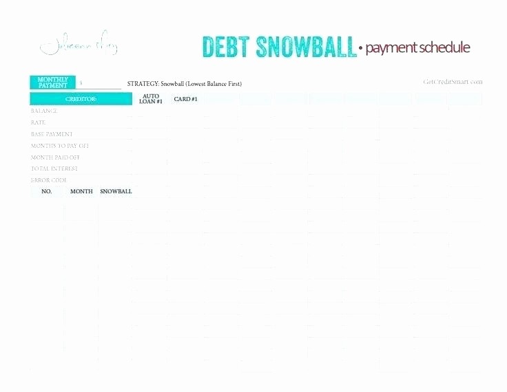 Credit Card Snowball Calculator Excel New Debt Snowball Worksheet Excel Credit Card Calculator Full