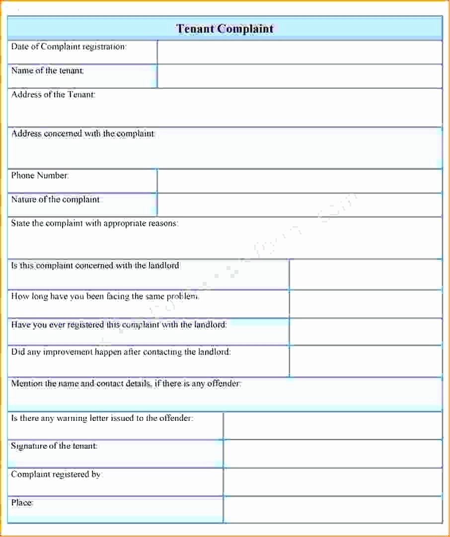 Customer Complaint Template for Excel Elegant Customer Plaint Log Template Joselinohouse