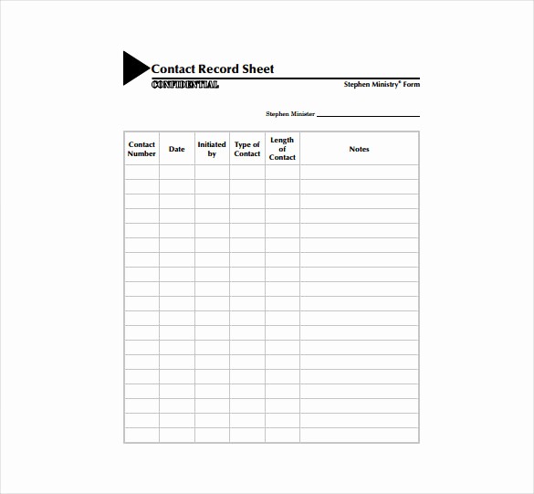 Customer Contact Information form Template Best Of Contact Sheet Template 16 Free Excel Documents Download