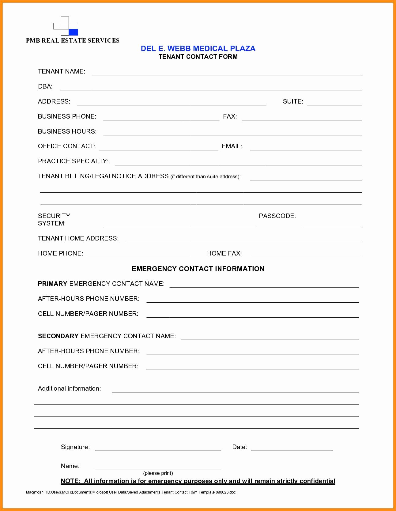 Customer Contact Information form Template New 6 Customer Enquiry form Template Word