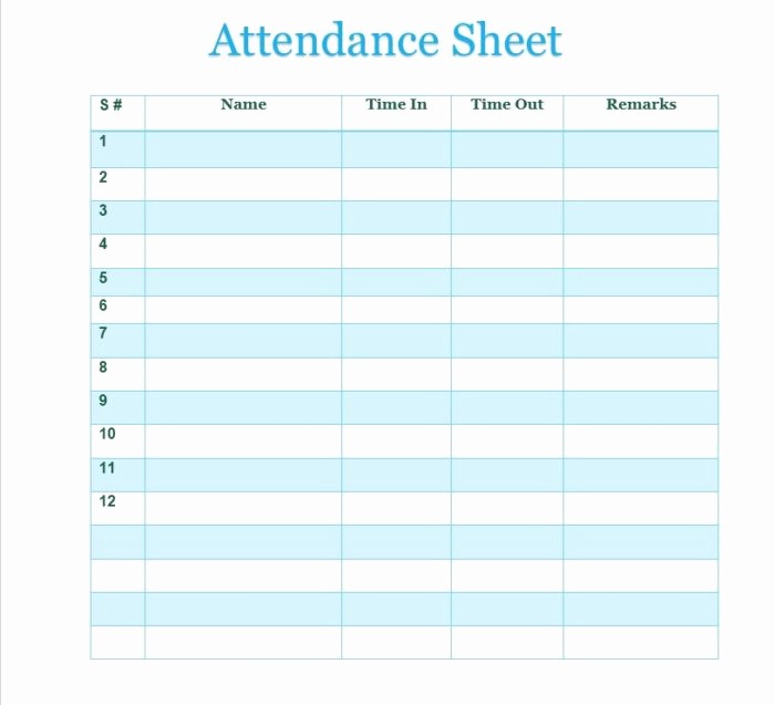 Daily attendance Sheet In Excel Beautiful Free Printable attendance Sheet Samples Vatansun