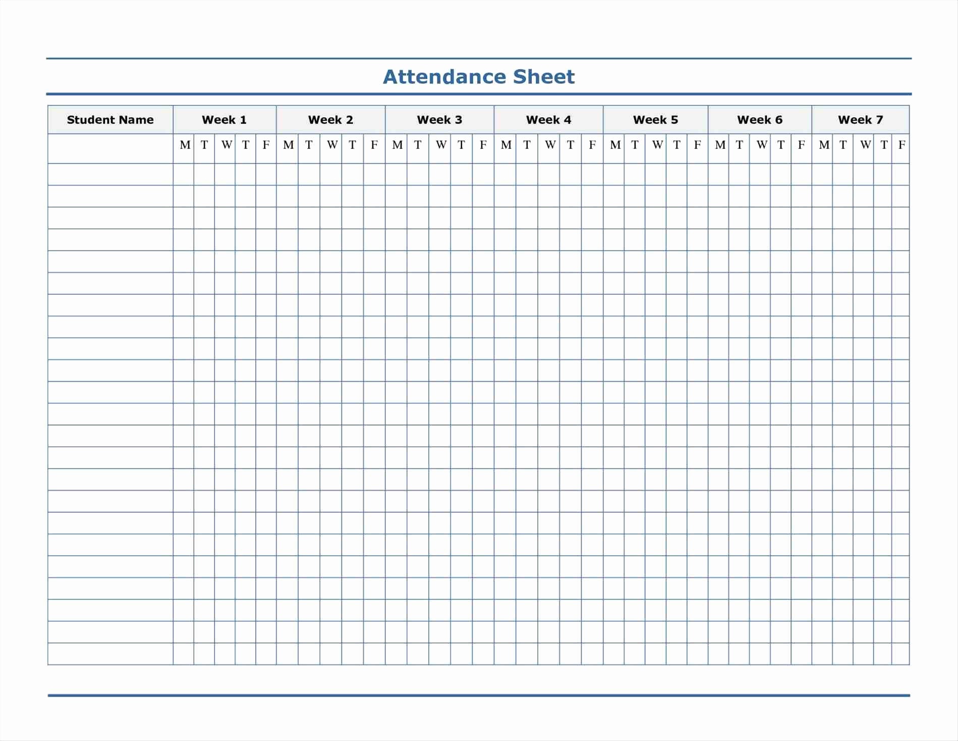 Daily attendance Sheet In Excel Lovely Record Template Pin Employee Vacation Planner