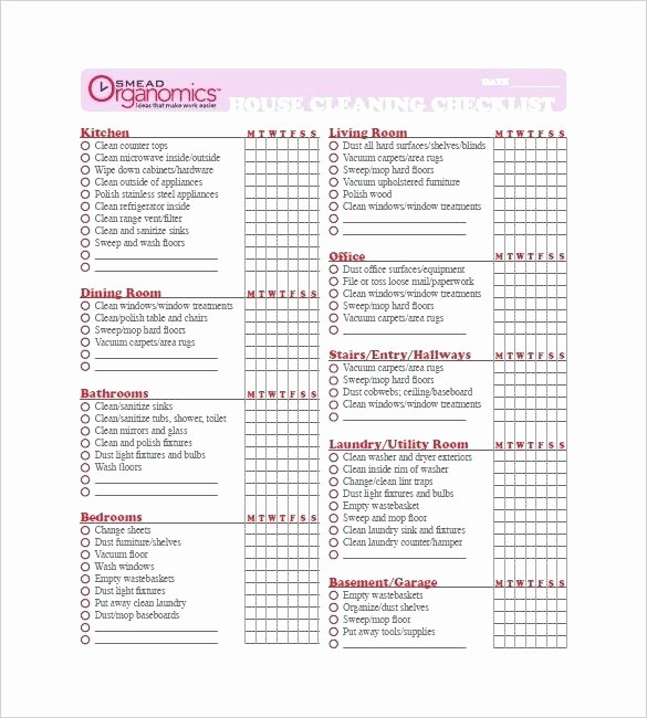 Daily Cleaning Checklist for Office New Living Room Cleaning List – Gpgunub