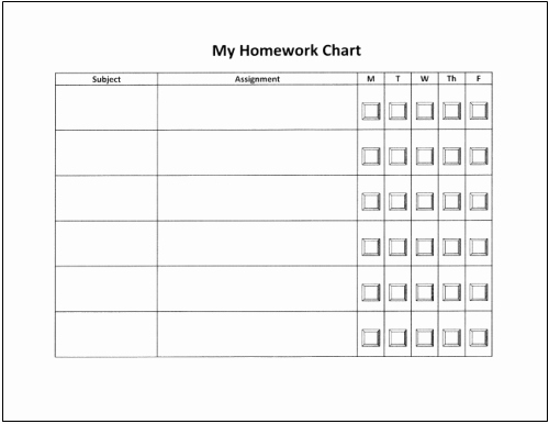Daily Homework assignment Sheet Template Unique Homework Tips that Really Work for Teachers Parents and