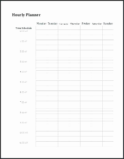 Daily Hourly Planner Template Excel New Hourly Schedule Excel Hourly Schedule Excel Excel Hourly