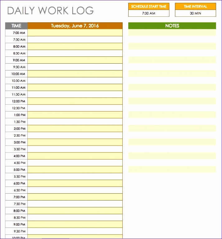 Daily Hourly Schedule Excel Template Awesome 14 Hourly Planner Template Excel Exceltemplates