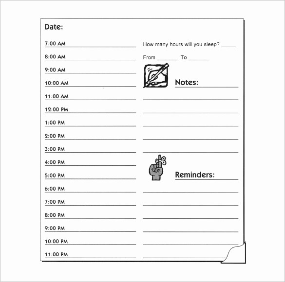 Daily Hourly Schedule Excel Template Awesome Hourly Schedule Template 35 Free Word Excel Pdf