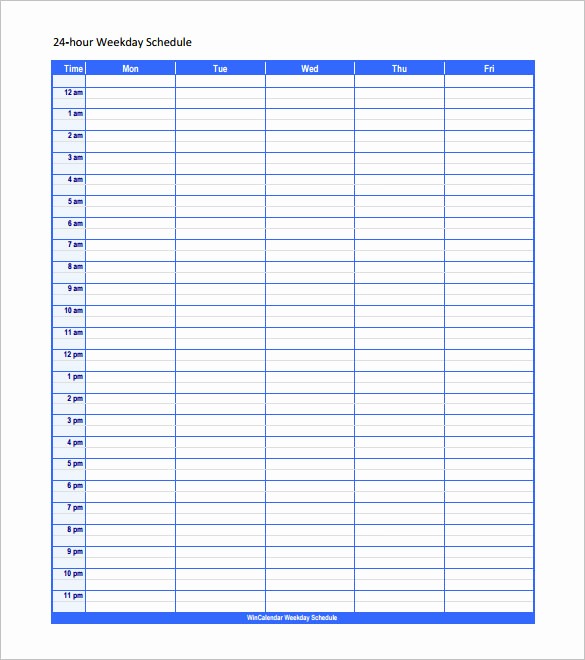 Daily Hourly Schedule Excel Template Unique 17 Daily Work Schedule Templates & Samples Doc Pdf