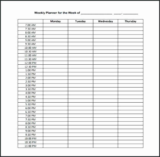 Daily Hourly Schedule Excel Template Unique Daily Hourly Schedule Template – Flybymedia