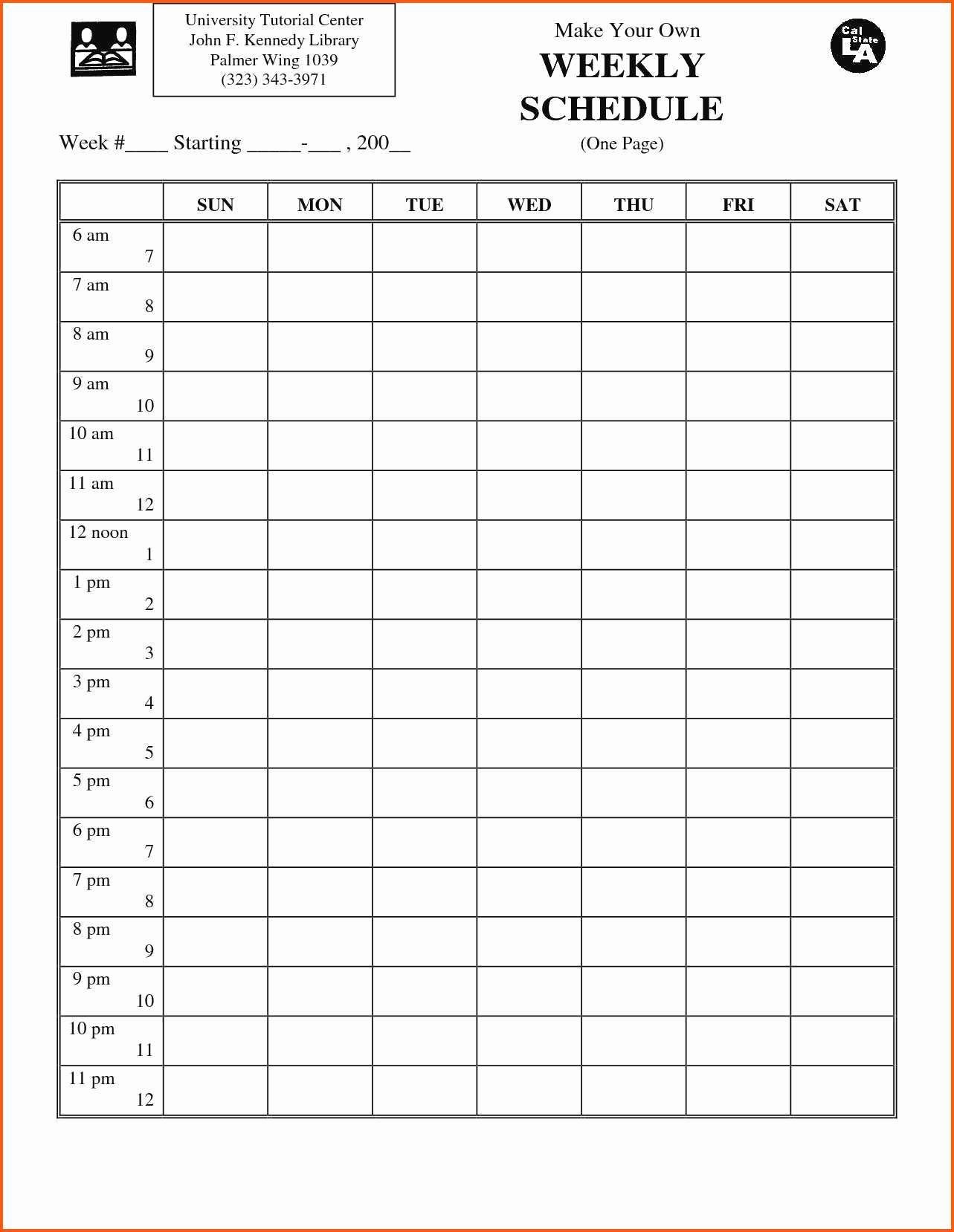 Daily Hourly Schedule Template Excel Beautiful Elegant Free Weekly Employee Work Schedule Template Excel