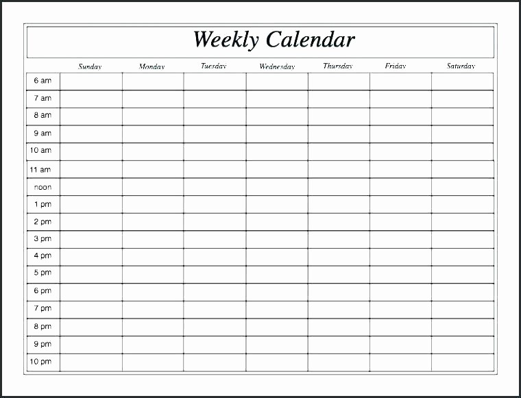 Daily Hourly Schedule Template Excel Inspirational 24 Hour Weekly Schedule Template Pdf Hourly Calendar Daily