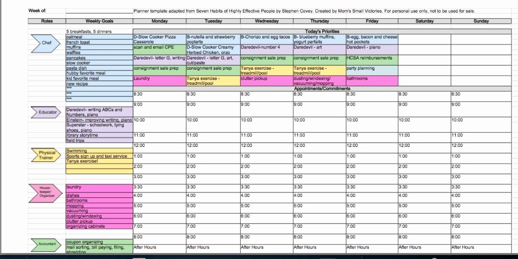 Daily Planner Template Google Docs Fresh Weekly Schedule Template Google Docs
