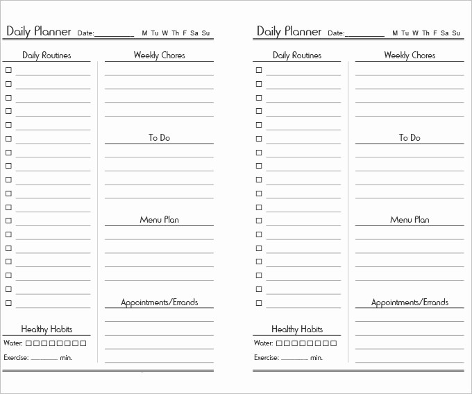 Daily Planner Template Google Docs Inspirational 4 Daily Itinerary Template Ai Google Docs Apple Pages