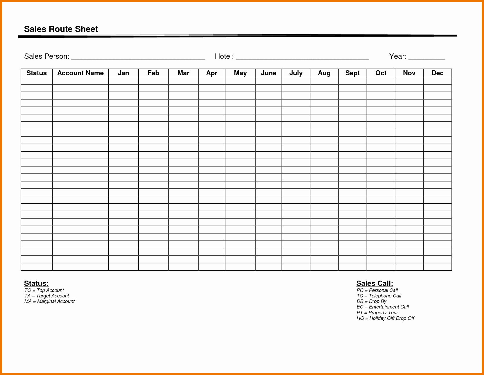 Daily Sales Call Sheet Template Inspirational Sales Call Sheet Template Excel Templates Station
