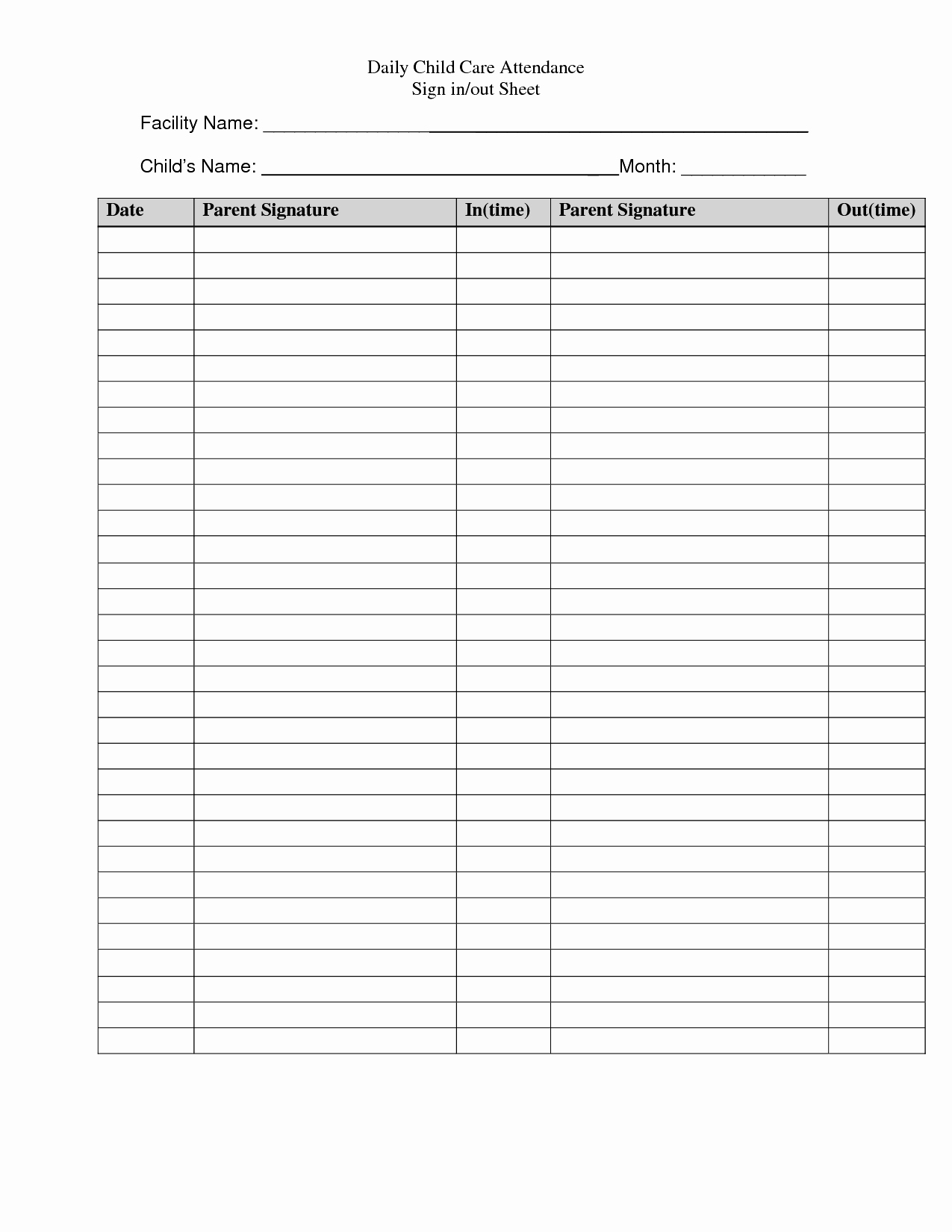 Daily Sign In Sheet Template Best Of attendance Sheet Template Example Mughals