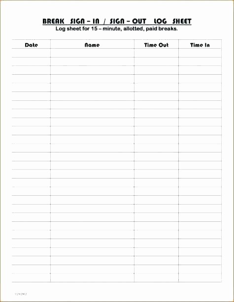 Daily Sign In Sheet Template Unique Sign In Sheet Excel Template Full Size Spreadsheet