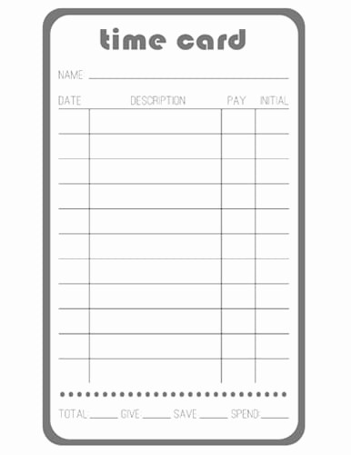Daily Time Card Template Excel Lovely 9 Free Printable Time Cards Templates Excel Templates
