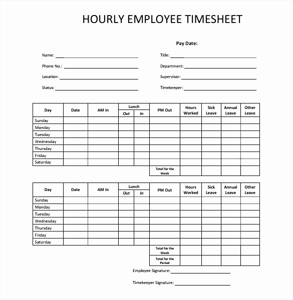 Daily Time Card Template Excel Unique Timesheet Template Excel Free Excel Template Time Sheet
