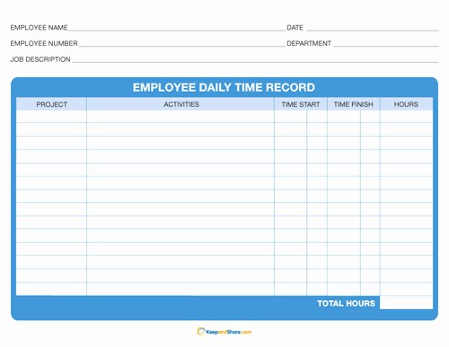 Daily Timesheet Template Free Printable Best Of 6 Best Of Printable Daily Time Sheet Free