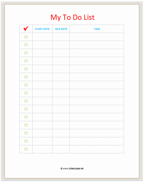 Daily to Do List Examples Elegant Daily to Do List Template List Templates