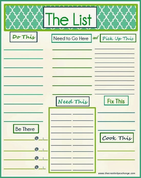 Daily to Do List Examples Inspirational Getting organized Free organization Printables