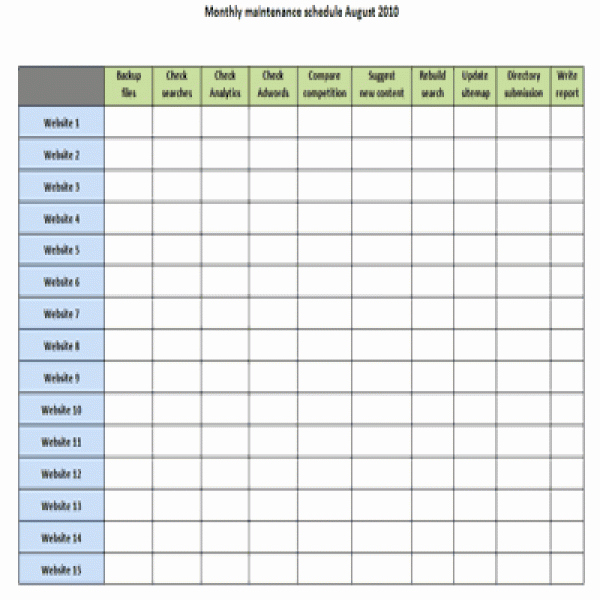 Daily Weekly Monthly Checklist Template Fresh Daily Weekly Monthly Task List Template