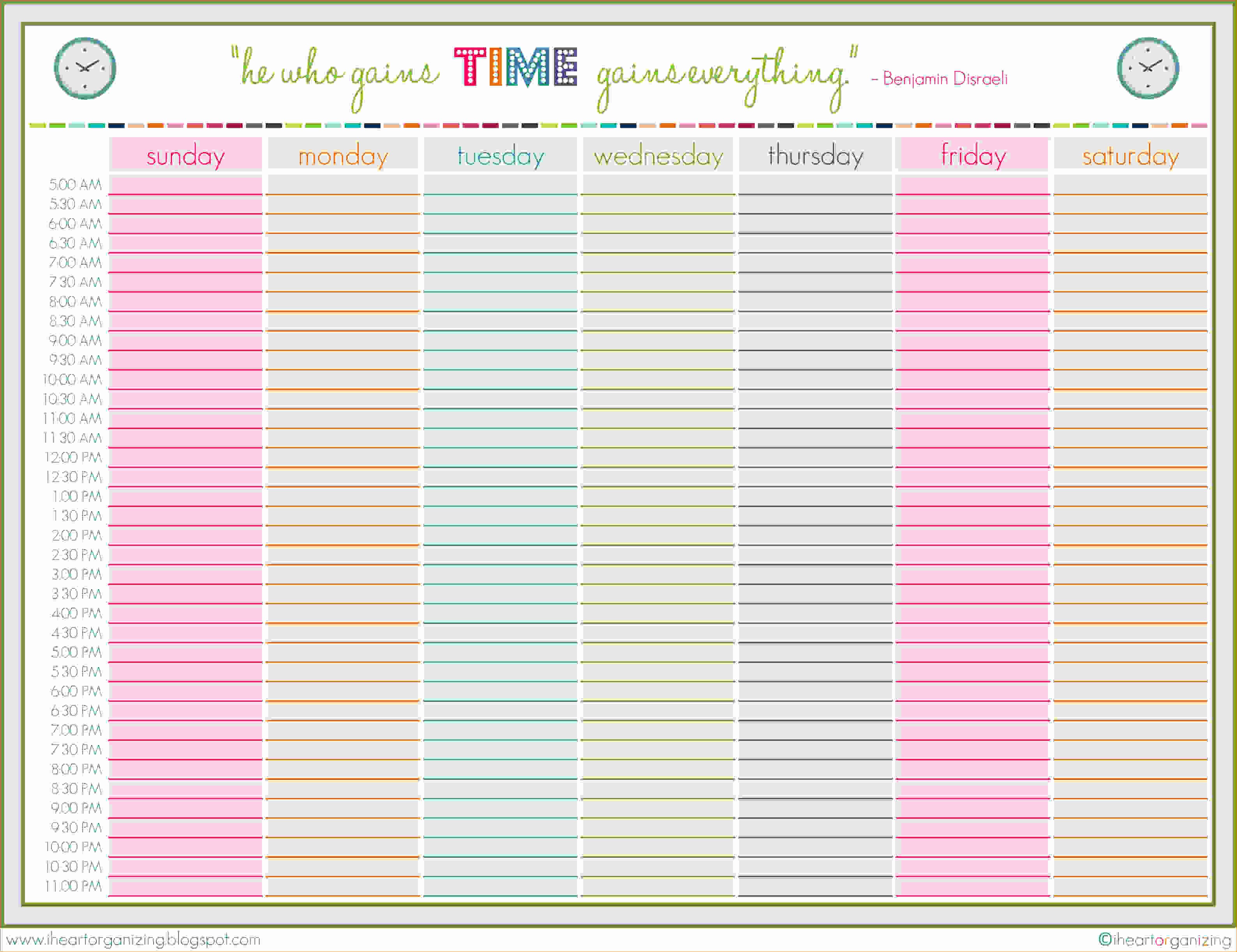 Daily Weekly Monthly Planner Template Lovely 8 Weekly Planner Template